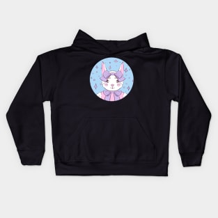 Frilly Bunny Sticker Kids Hoodie